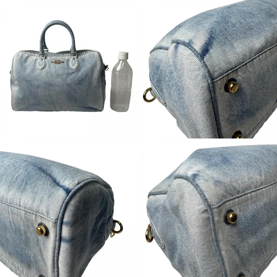 COACH（コーチ） 美品 ローアン ラージ サッチェル バッグ・ラブド 