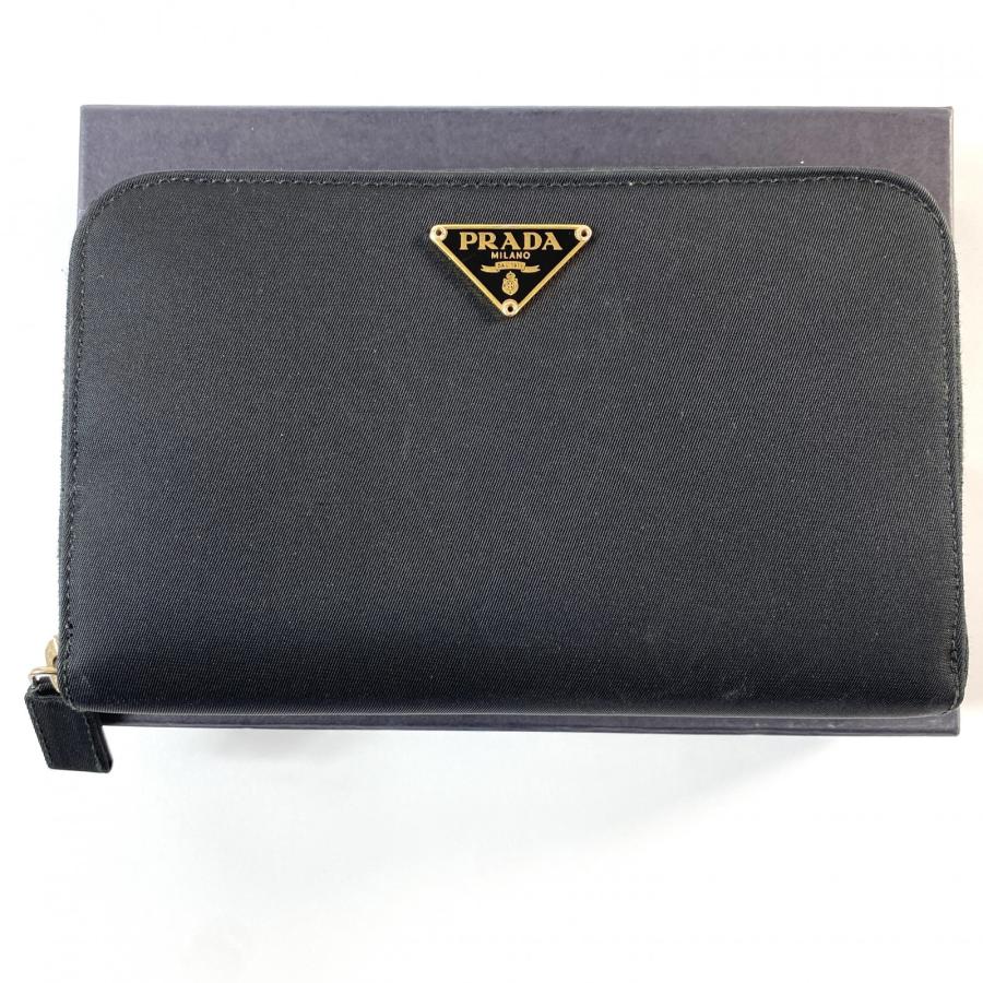 美品 プラダ PRADA レディース 箱三角ロゴプレート ジッピーウォレット 長財布｜ethical45｜02