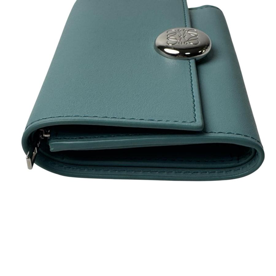 LOEWE（ロエベ） 美品 ペブル バーティカル ウォレット CANBS33X01 二 