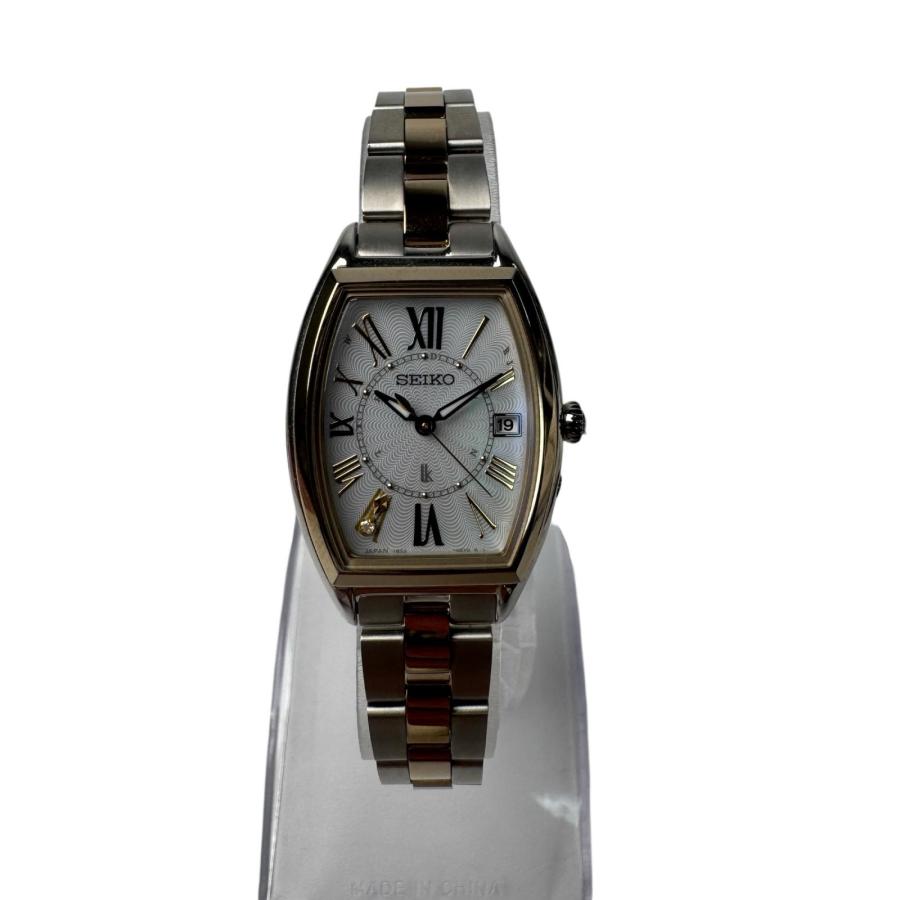 SEIKO（セイコー） 美品 ルキア 1B32-0AJ0 シルバー文字盤 ソーラー