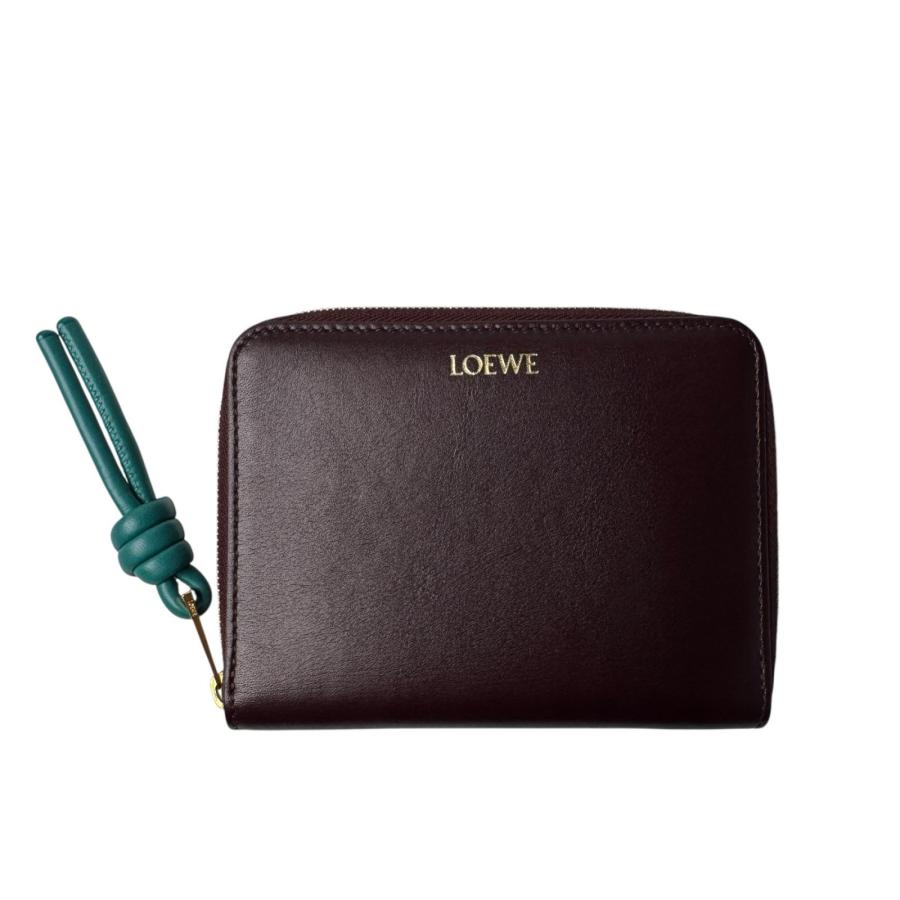 【極美品】LOEWE 二つ折り財布 ノット コンパクト ジップアラウンド LOEWE（ロエベ） ノット コンパクト ジップアラウンド ウォレット