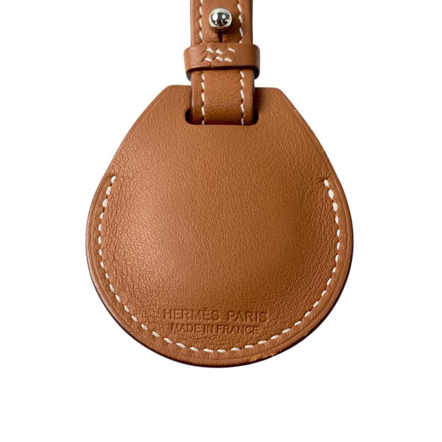 HERMES 美品 エルメス AirTag エアタグ モバイルアクセサリー ブラウン  