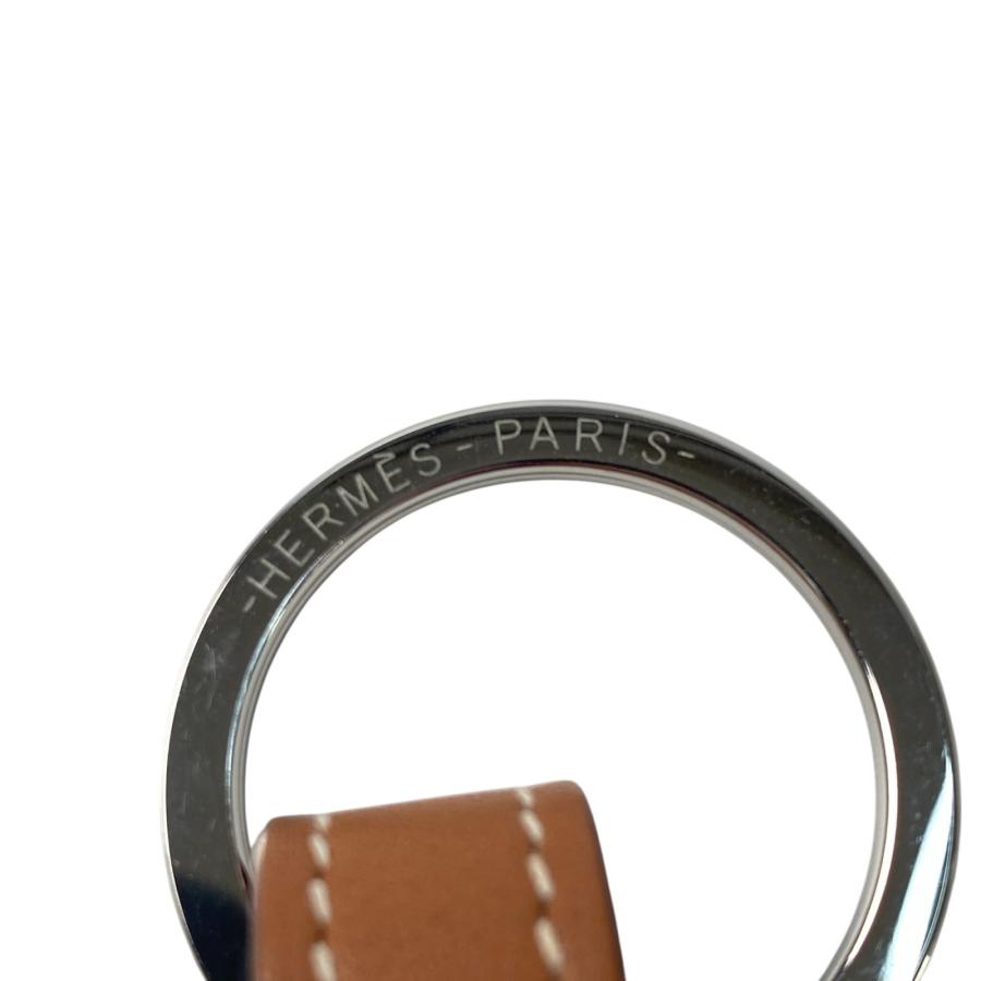 HERMES 美品 エルメス AirTag エアタグ モバイルアクセサリー ブラウン  