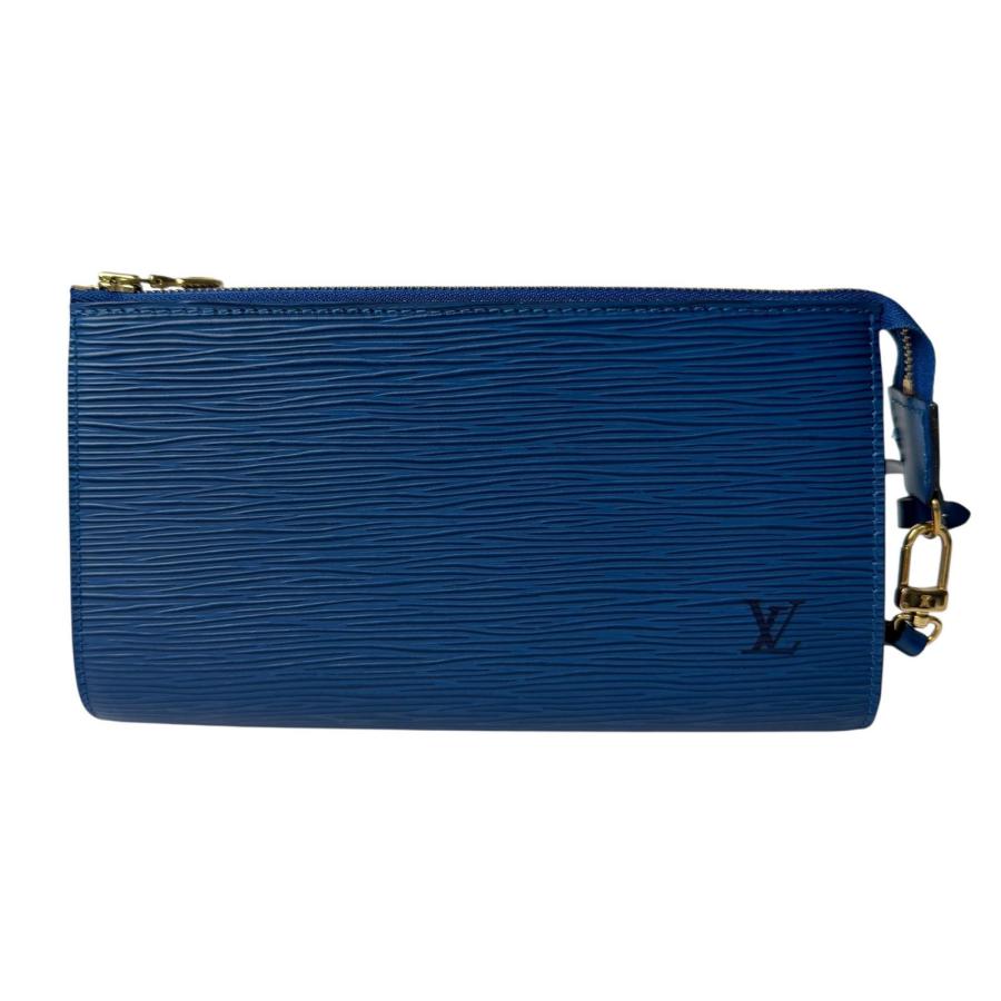 ルイヴィトン M52945 エピ ポシェット アクセソワール ポーチ ブルー LOUIS VUITTON（ルイ・ヴィトン） 美品 エピ ポシェットアクセソワール