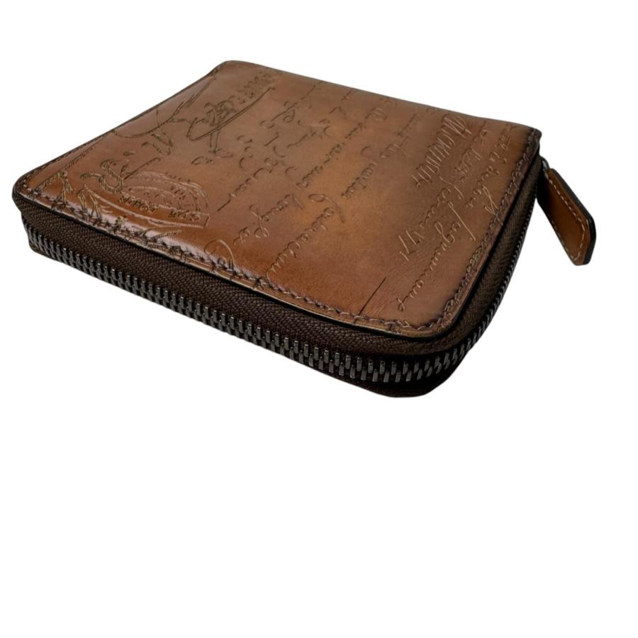 ベルルッティ Berluti カリグラフィ レザー ジップ付き 折り財布