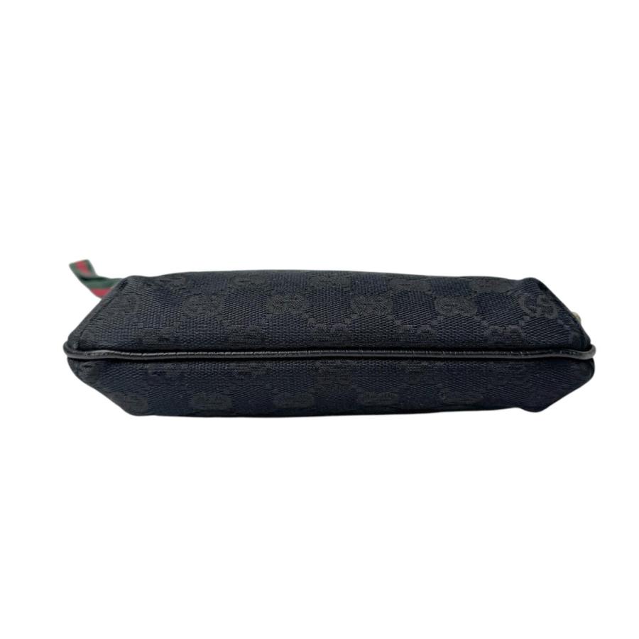 GUCCI（グッチ） 美品 GUCCI GGキャンバス ポーチ シェリーライン