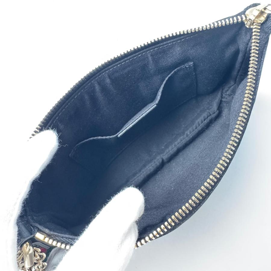GUCCI（グッチ） 美品 GUCCI GGキャンバス ポーチ シェリーライン