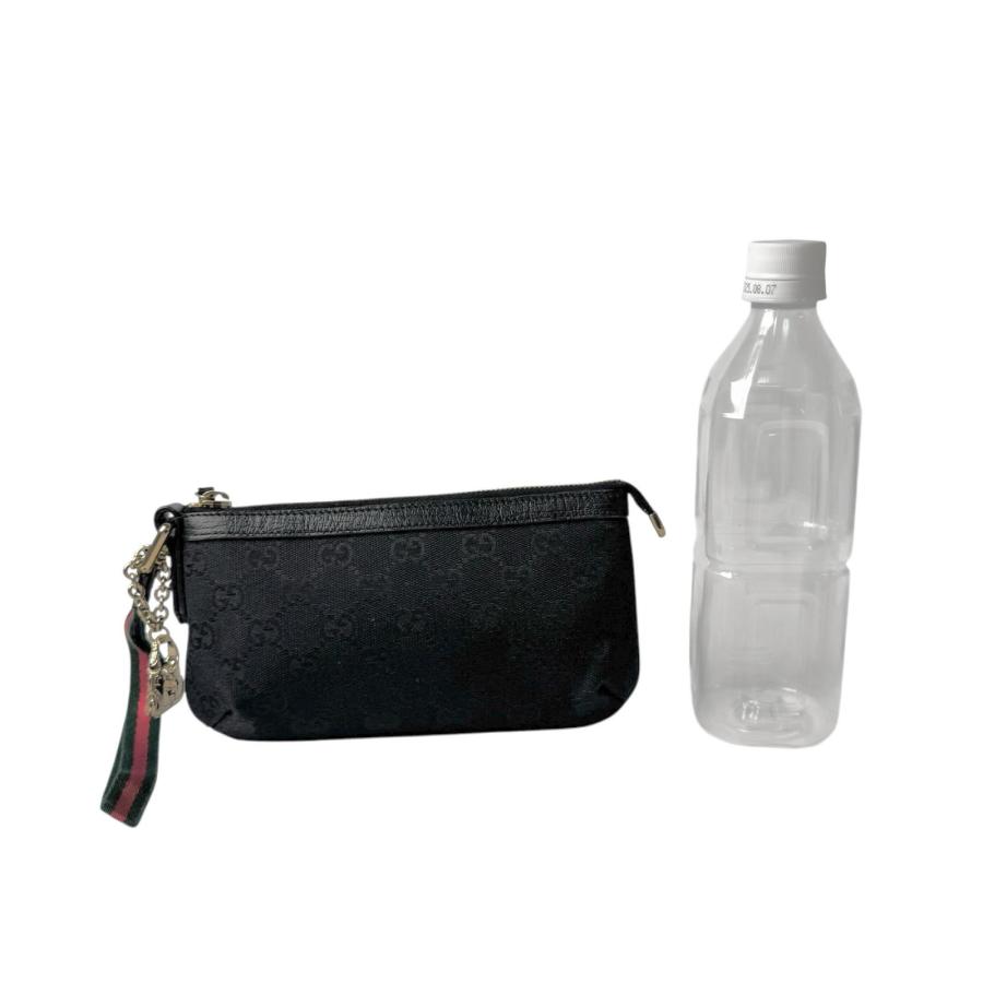 GUCCI（グッチ） 美品 GUCCI GGキャンバス ポーチ シェリーライン