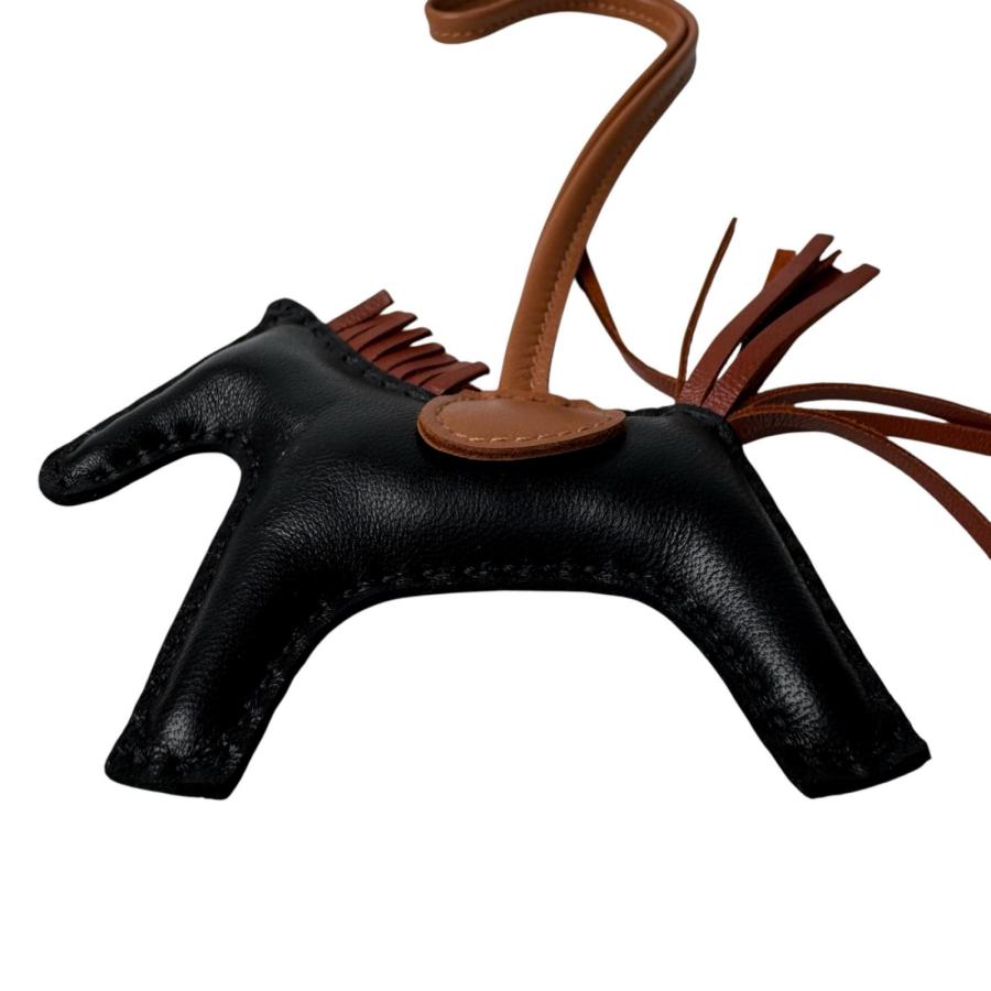 HERMES（エルメス） 美品 ロデオ チャームPM 黒 シエンヌ ゴールド