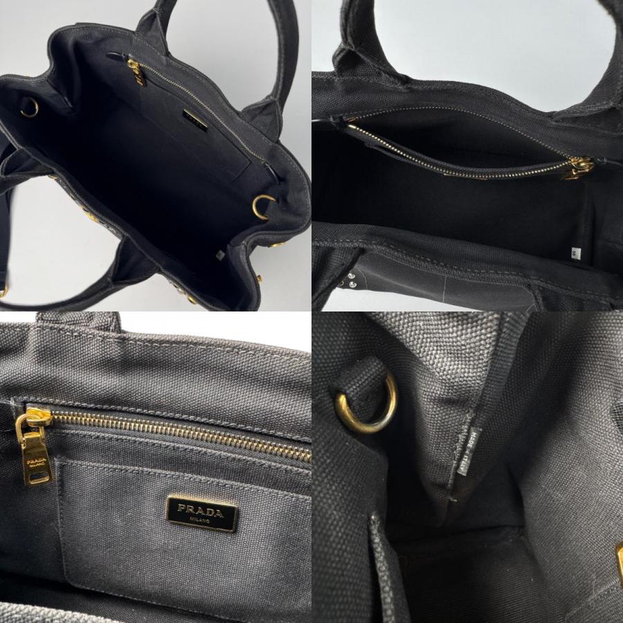 PRADA（プラダ） カナパ ビジュー スタッズ 2WAY トートバッグ