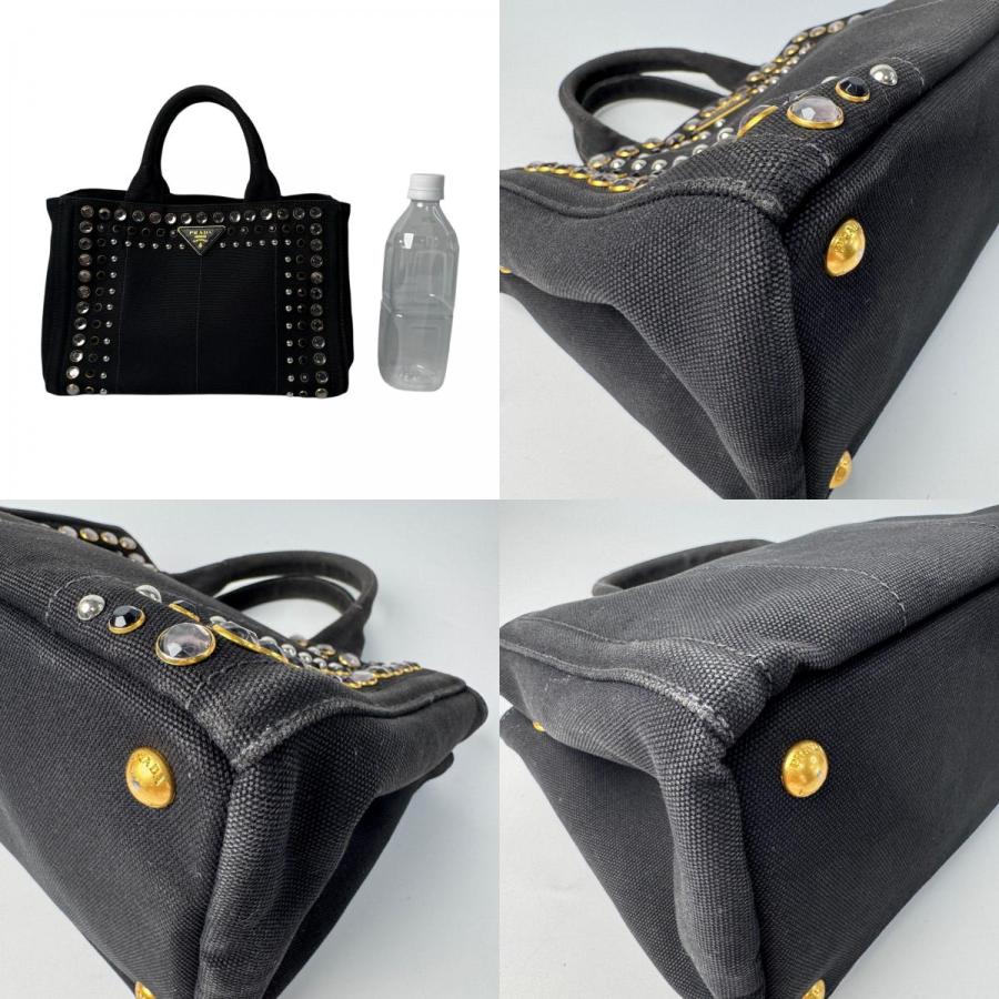 PRADA（プラダ） カナパ ビジュー スタッズ 2WAY トートバッグ