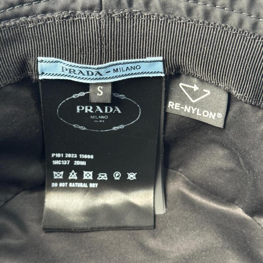 PRADA（プラダ） トライアングルロゴ バケットハット 帽子 2HC137 ♯S 