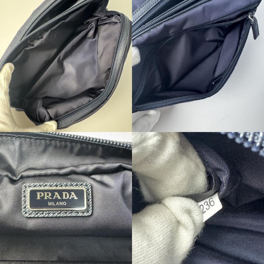 PRADA（プラダ） 美品 トライアングルロゴ トラベル ポーチ 2NA030 
