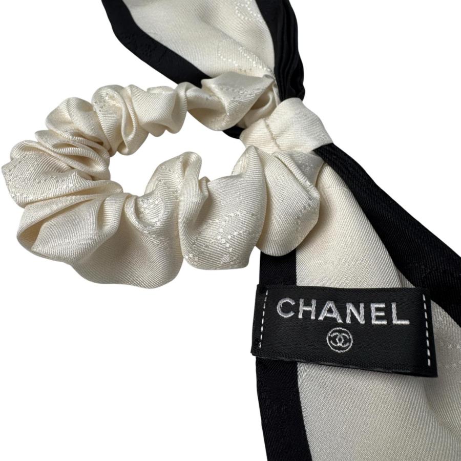 美品 シャネル CHANEL シュシュ リボン シルク AA7530 ヘアアクセサリー レディース CHANEL（シャネル） 美品 シュシュ リボン シルク AA7530 ヘア
