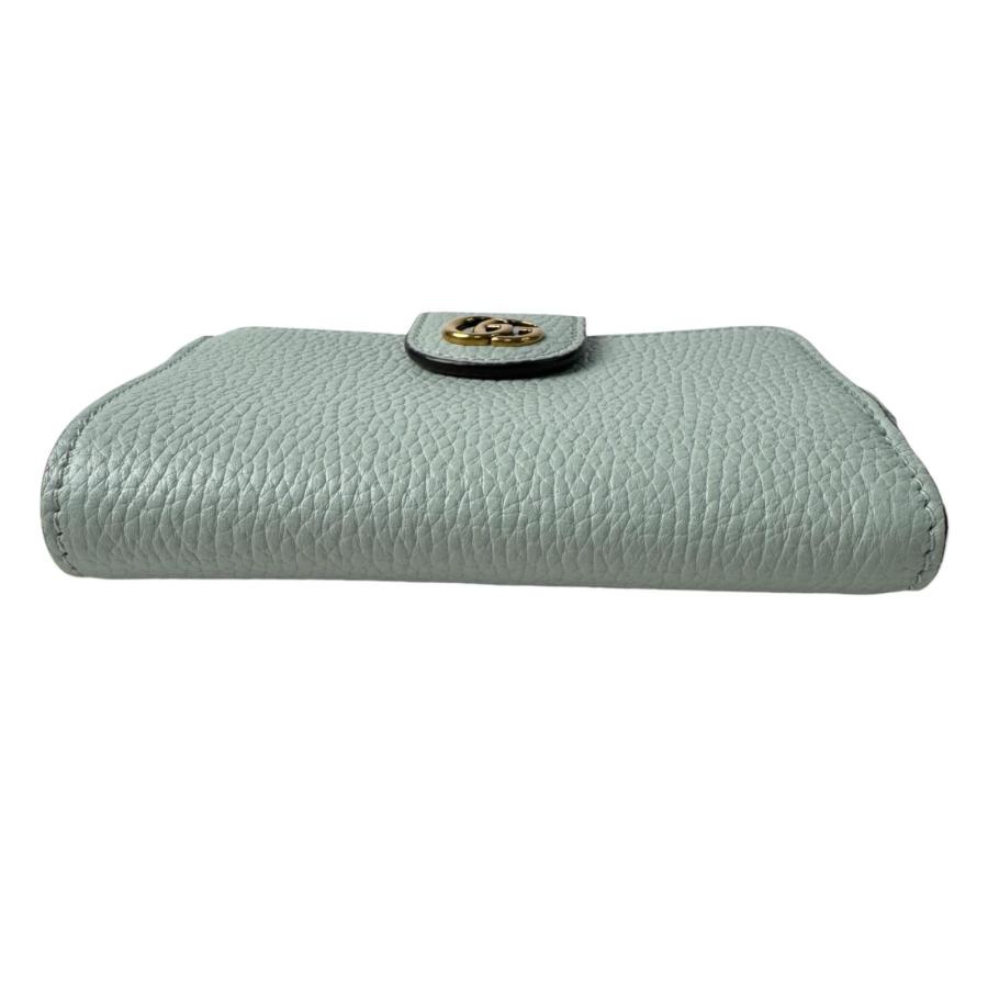 GUCCI（グッチ） 美品 バンブー付き ダブルG ミディアム ウォレット 二