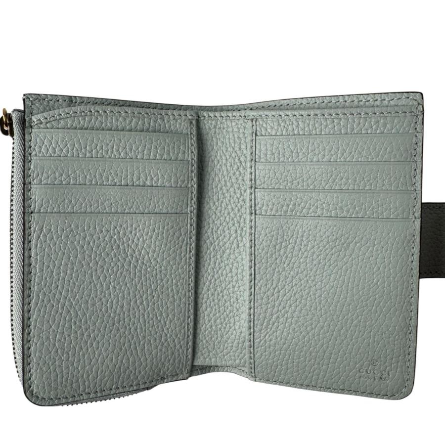 GUCCI（グッチ） 美品 バンブー付き ダブルG ミディアム ウォレット 二