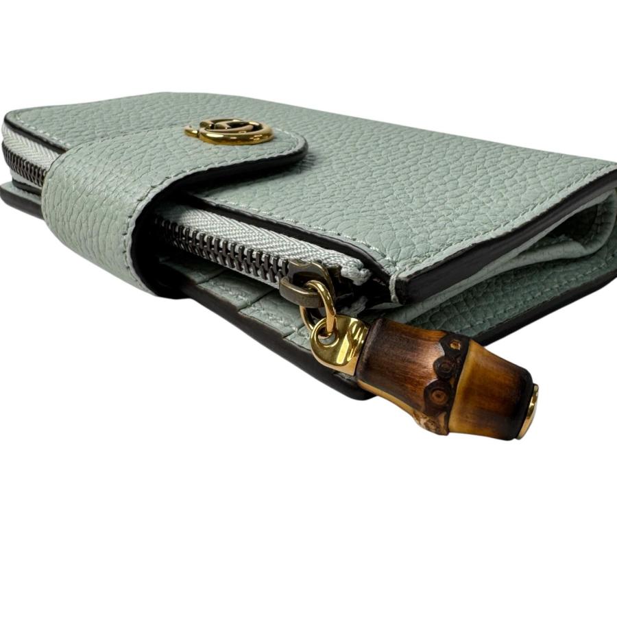 グッチ ヒグチユウコ ダブルG バンブー 二つ折り財布 GUCCI（グッチ） 美品 バンブー付き ダブルG ミディアム ウォレット 二
