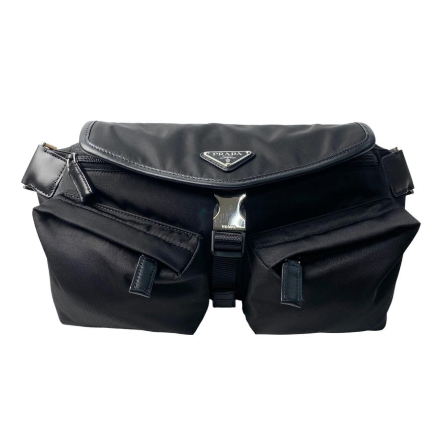 プラダ PRADA ボディバッグ Re-Nylon 2VH174 グレー