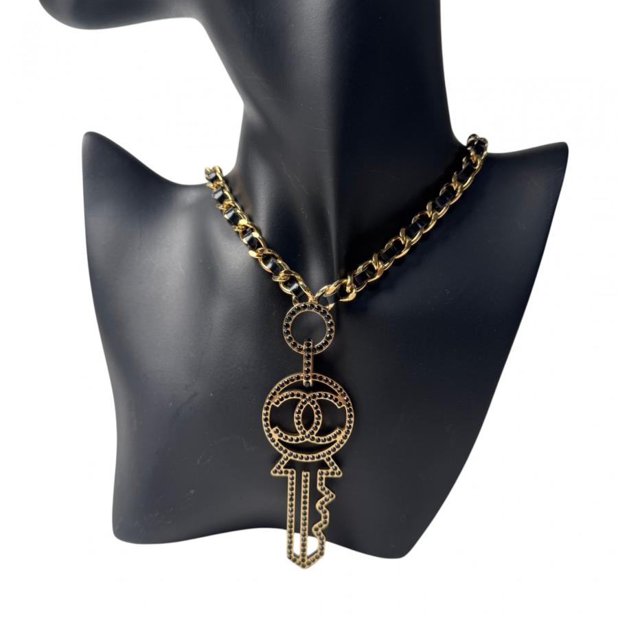 CHANEL シャネル ココマーク モチーフ ネックレス　刻印あり CHANEL（シャネル） ココマーク 鍵 キー モチーフ ネックレス B17A