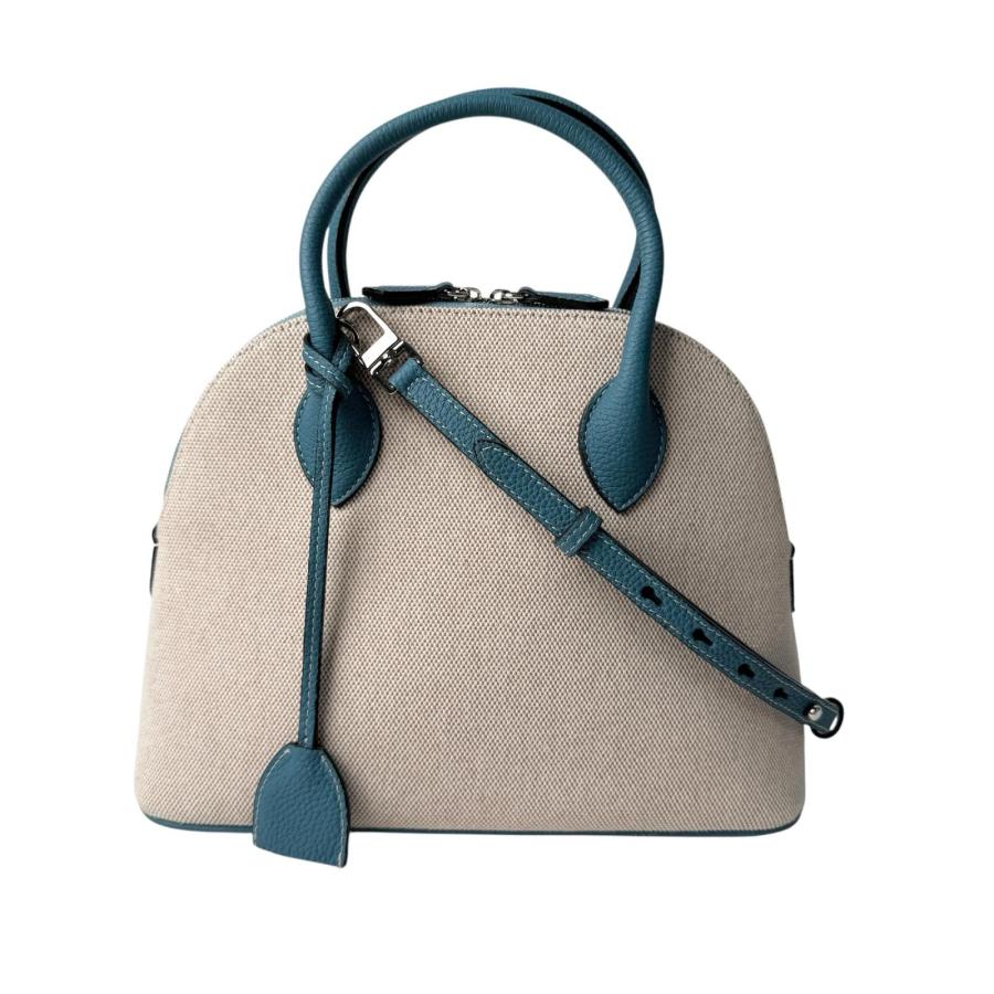 美品 ボナベンチュラ BONAVENTURA キャンバス エマ 2way ハンドバッグ 