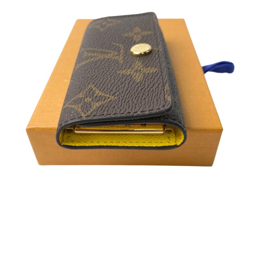 LOUIS VUITTON◇ミュルティクレ4_モノグラム・キャンバス/PVC/BRW