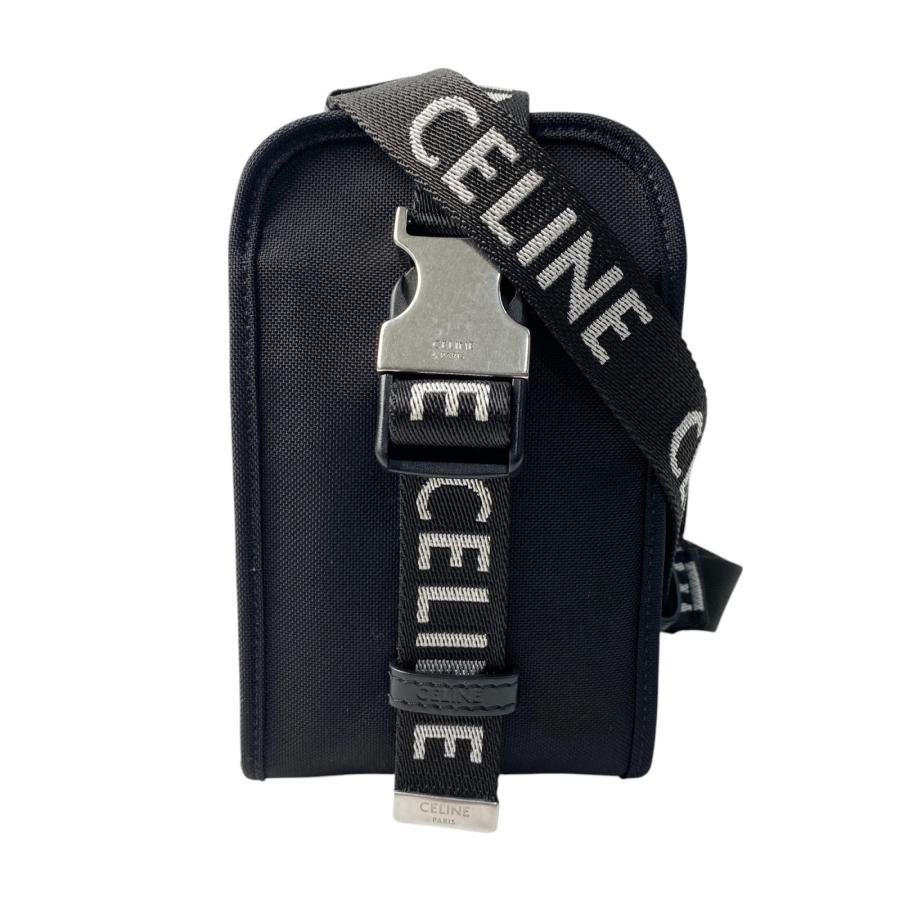 美品CELINE 10J212 トレッキング ショルダー フォンポーチ ナイロン