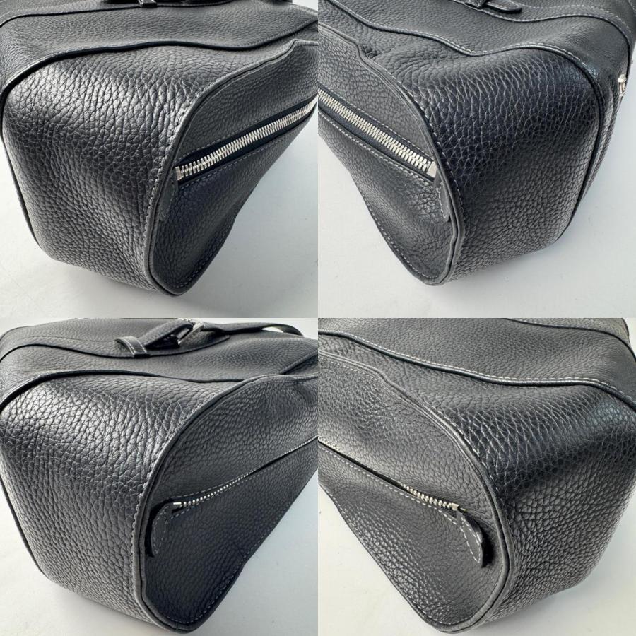 LOEWE（ロエベ） 美品 センダ ラージ ハンドバッグ レザー ブラック