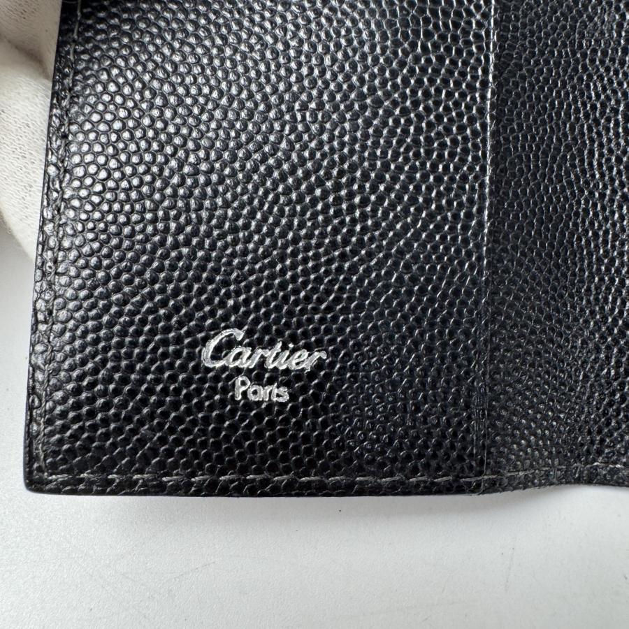 Cartier（カルティエ） 美品 サントス 6連 キーケース ブラック メンズ