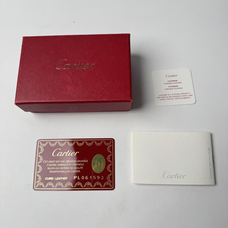 Cartier（カルティエ） 美品 サントス 6連 キーケース ブラック メンズ