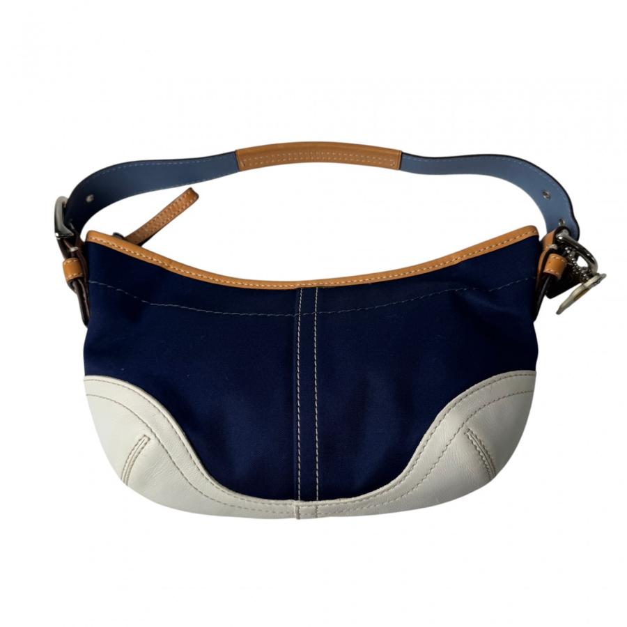 COACH（コーチ） 美品 ソーホー ハンドバッグ ハーフムーン デニム 
