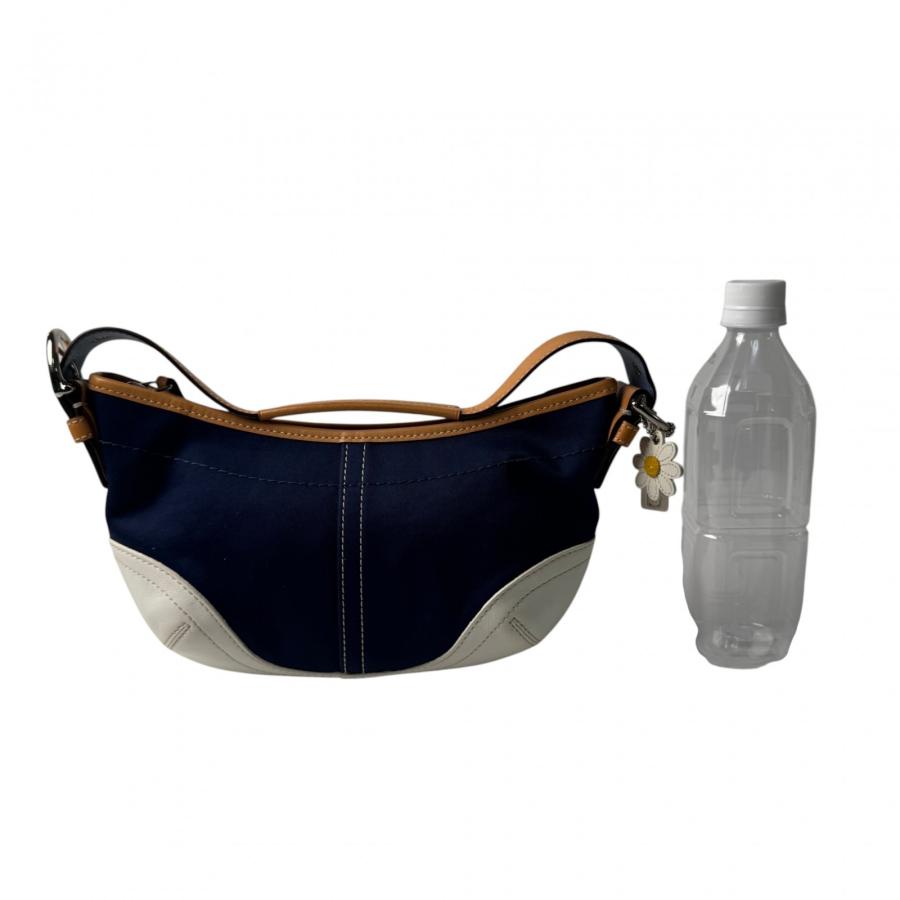 COACH（コーチ） 美品 ソーホー ハンドバッグ ハーフムーン デニム 
