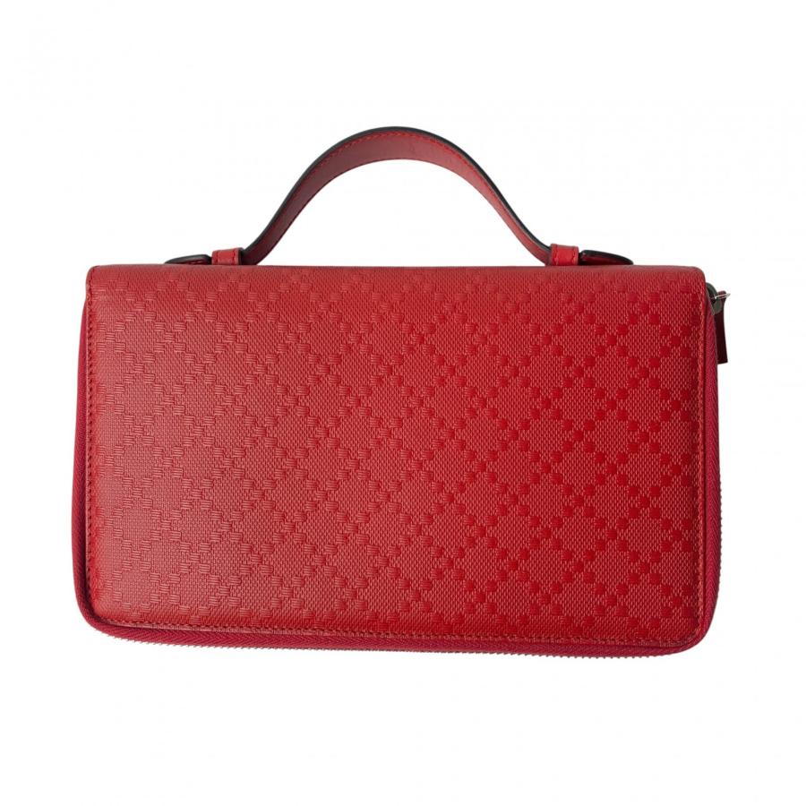 GUCCI 未使用 グッチ レディース トラベルケース ディアマンテ レッド  