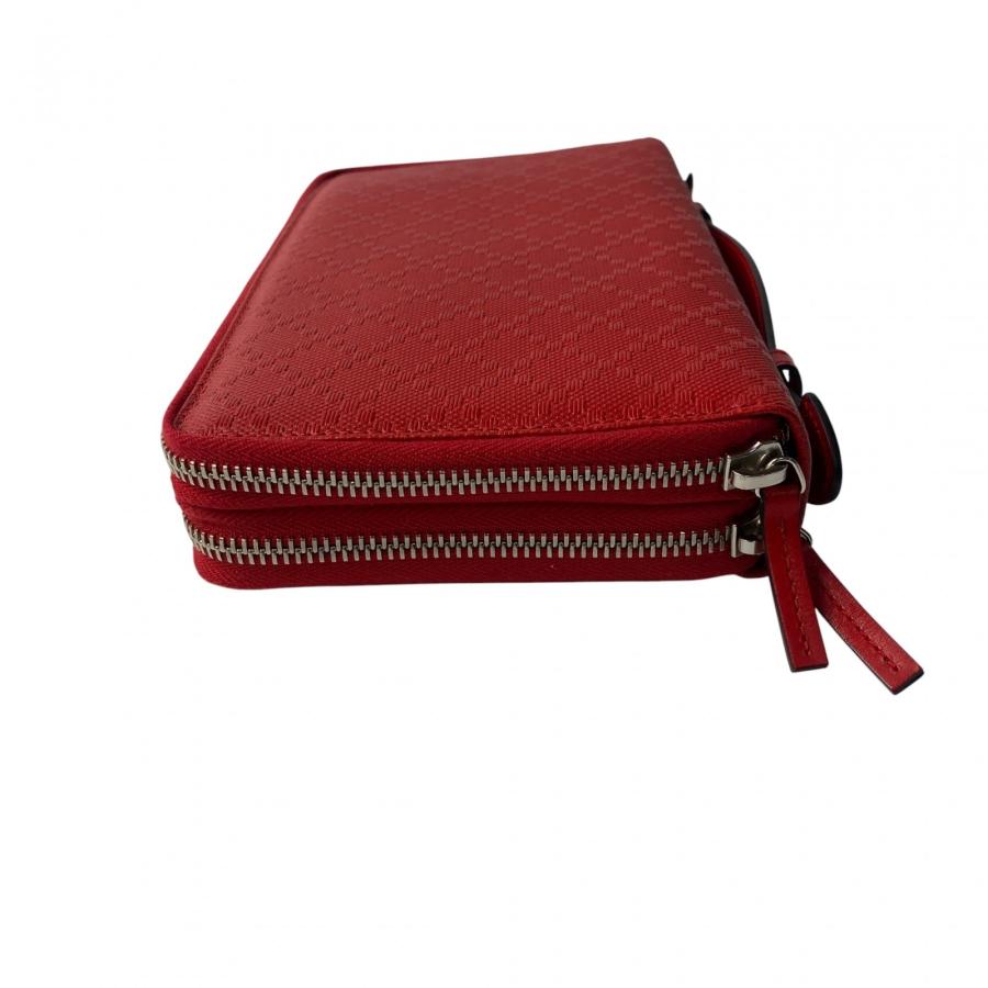 GUCCI 未使用 グッチ レディース トラベルケース ディアマンテ レッド  