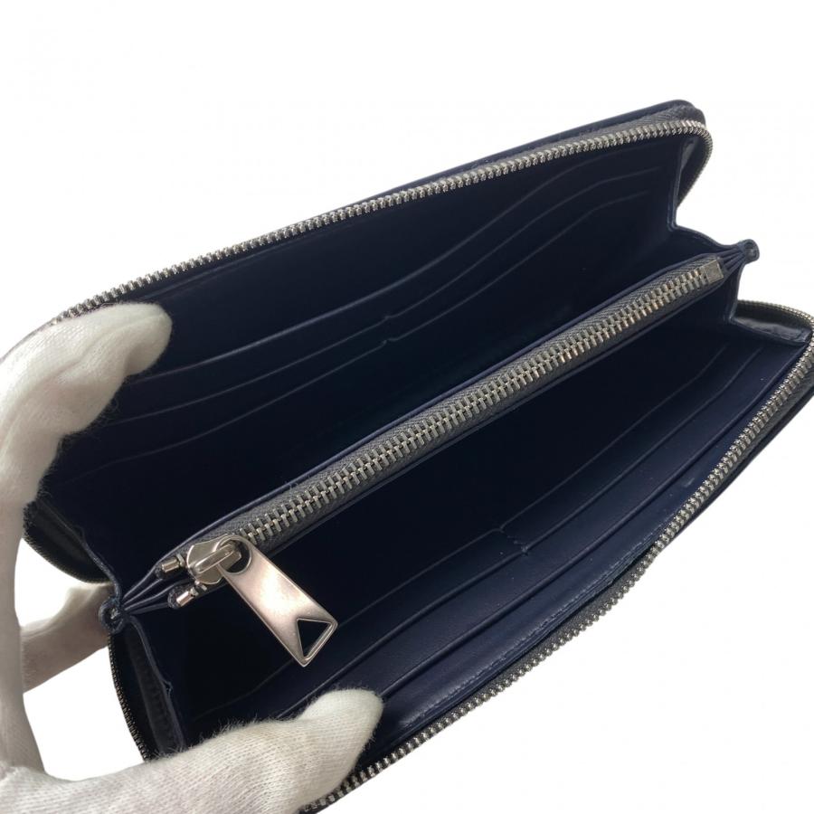 美品 ボッテガヴェネタ BOTTEGA VENETA メンズ バイカラー 長財布