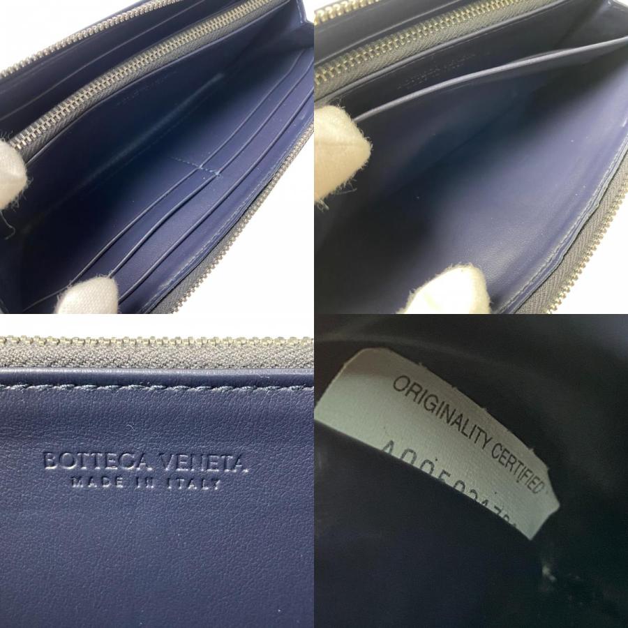 美品 ボッテガヴェネタ BOTTEGA VENETA メンズ バイカラー 長財布