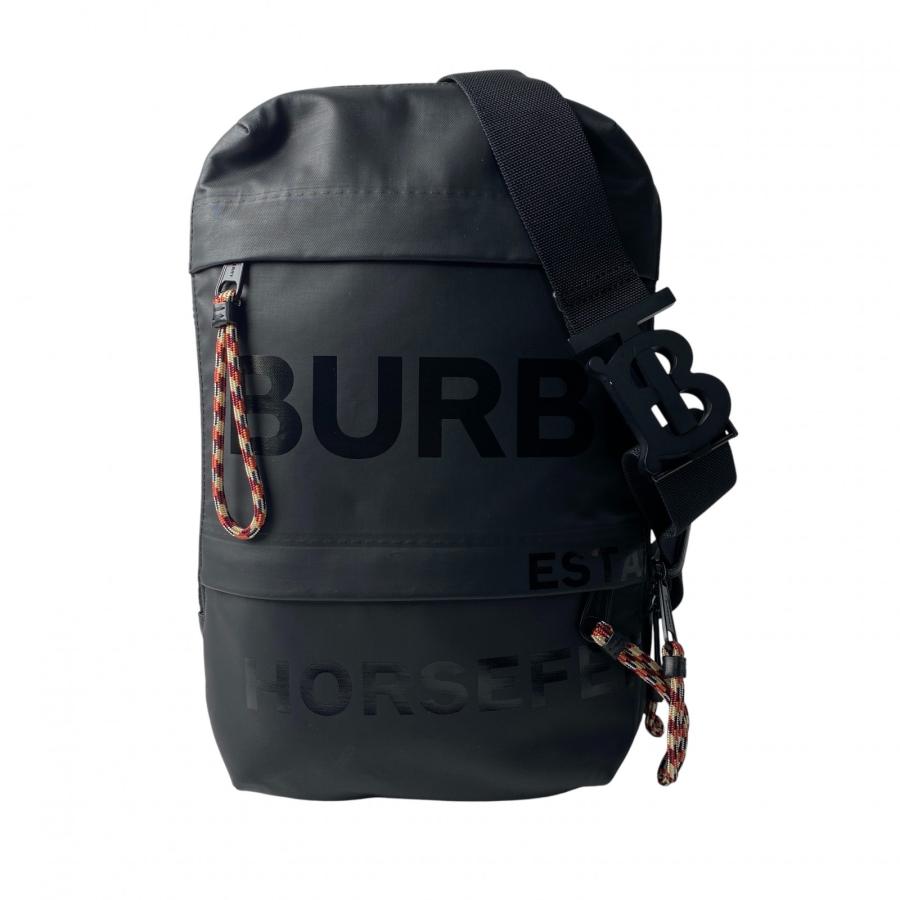 BURBERRY バムバッグ ボディバッグ ブラック ロゴ ナイロン BURBERRY バムバッグ ボディバッグ ブラック ロゴ ナイロン BURBERRY