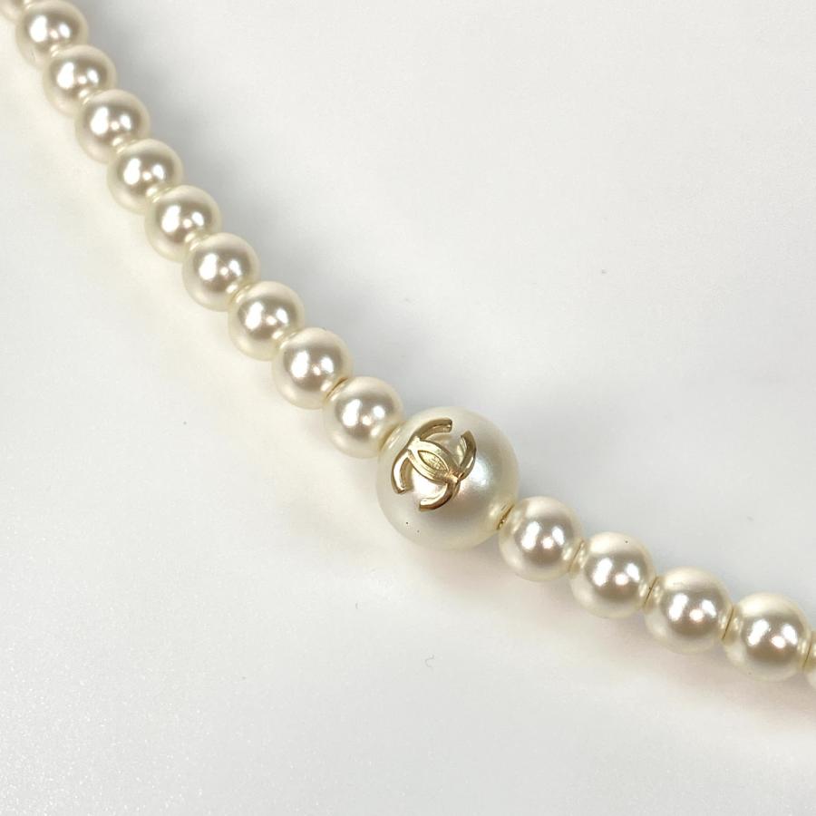 美品 シャネル CHANEL レディース ココマーク パール カチューシャ 17V 