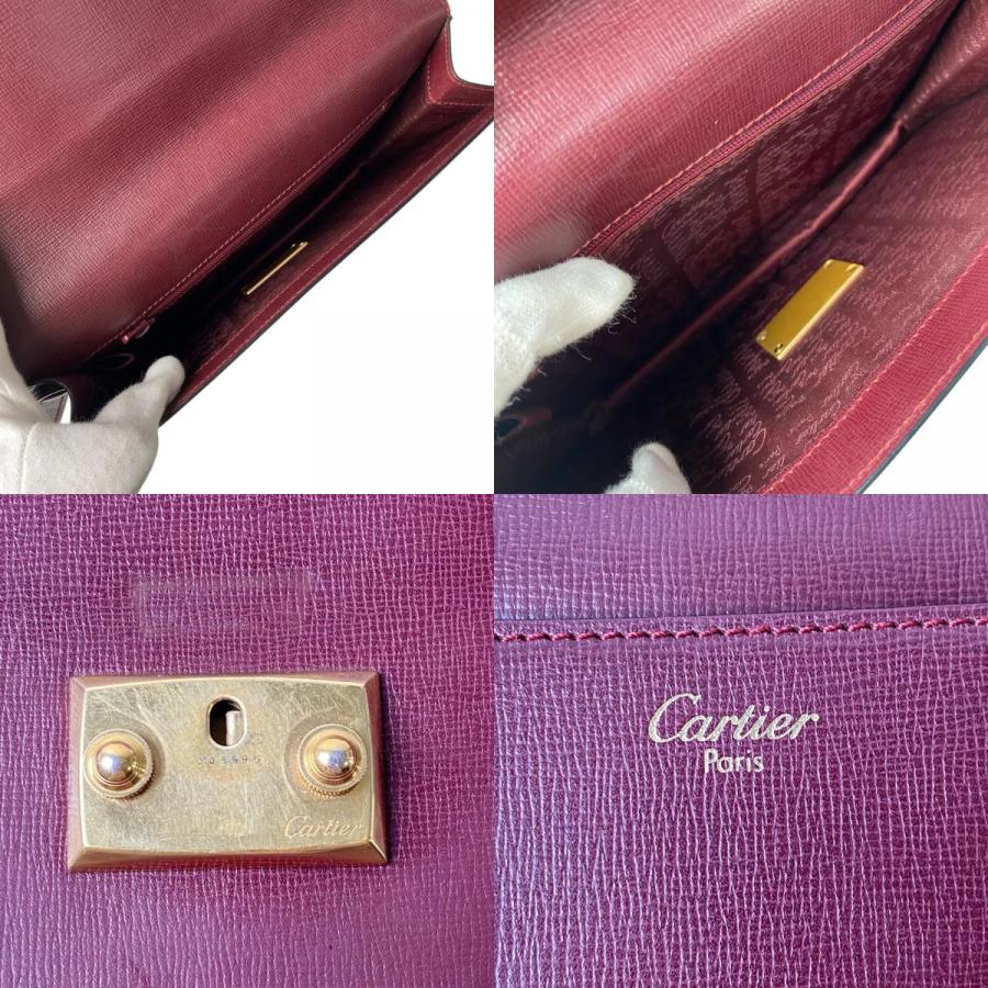【美品】 カルティエ マストライン クラッチバッグ セカンドバッグ レディース Cartier（カルティエ） レディース マストライン クラッチバッグ