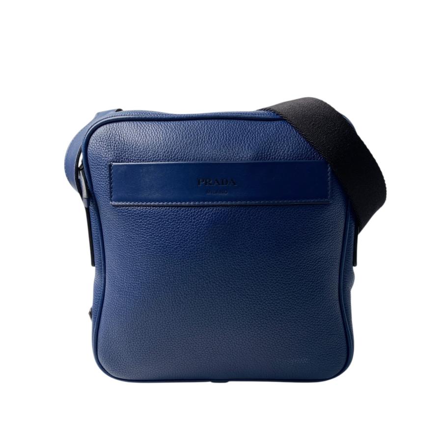 PRADA（プラダ） メンズ 三角ロゴプレート ショルダーバッグ 斜めがけ