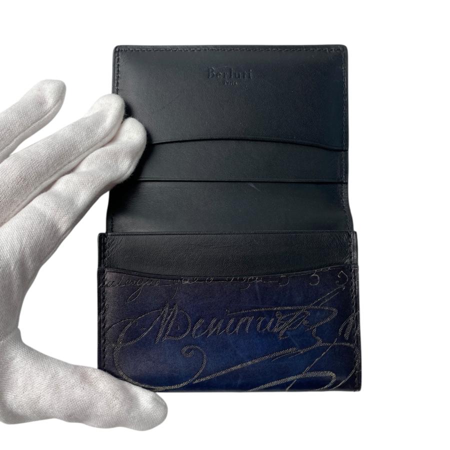 BERLUTI ベルルッテ　カリグラフィ　名刺入れ ベルルッティ Berluti メンズ カリグラフィ レザー カードケース 名刺