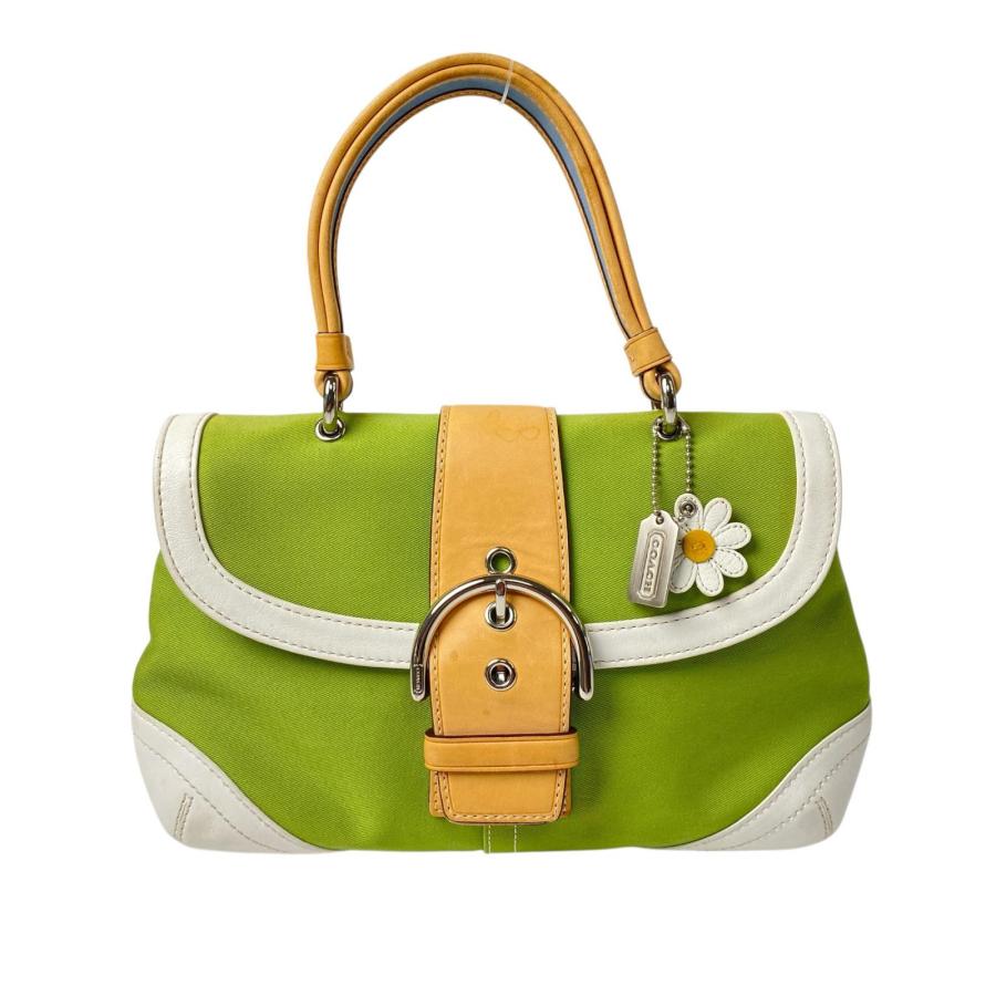 COACH（コーチ） ワンショルダーバッグ グリーン 花チャーム 4432 