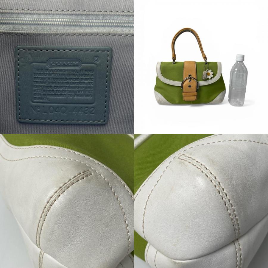 COACH（コーチ） ワンショルダーバッグ グリーン 花チャーム 4432 