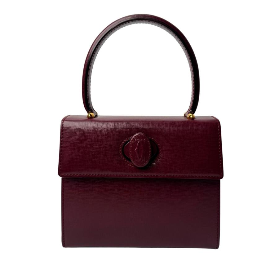 【美品】Cartier　ハンドバッグ　ターンロック　マストライン　ミニバッグ Cartier（カルティエ） マストライン ターンロック ミニハンドバッグ