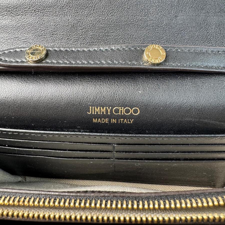 ジミーチュウ Jimmy Choo マデリンミニ スネーク柄 チェーンウォレット 