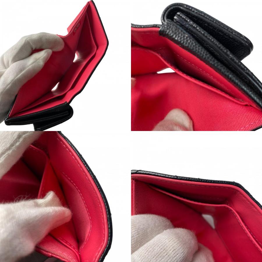 CHANEL（シャネル） レディース 三つ折り財布 ココマーク キャビア