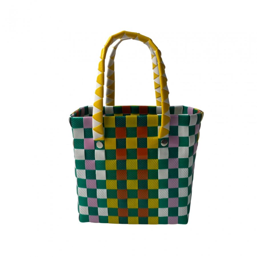 現行✨未使用に近い✨マルニ♡MARNI マーケットタイプミニバスケット MARNI（マルニ） 未使用 レディース マーケット テープミニバスケット