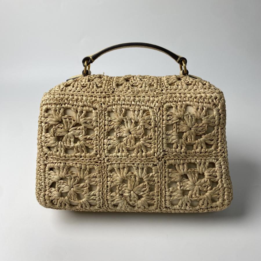 トリーバーチ　カゴバック　ラフィア TORY BURCH（トリーバーチ） 美品 レディース ラフィア カゴバッグ
