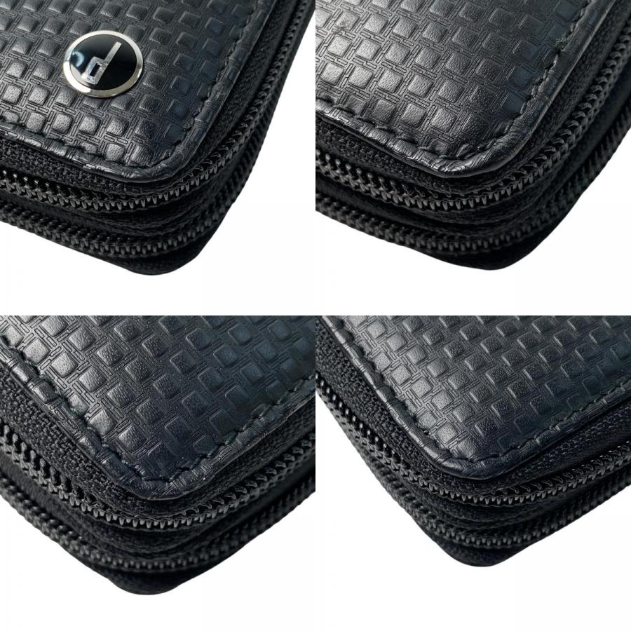 ダンヒル オーガナイザー トラベルバッグ wallet レザー ダブルジップ dunhill（ダンヒル） 美品 メンズ ダブルジップオーガナイザー