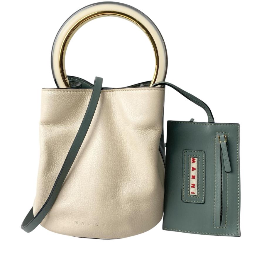 MARNI トランク　ショルダーバッグ バイカラー Marni Trunk ショルダーバッグ | オレンジ | FARFETCH JP