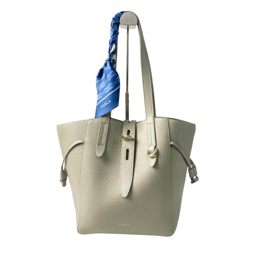 FURLA 美品 フルラ レディース トートバッグ スカーフ付 レザー 肩がけ  